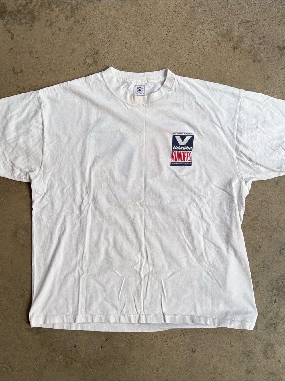 Vintage Valvoline SCCA Racing T-Shirt Men's XL Made in USA Single Stitch